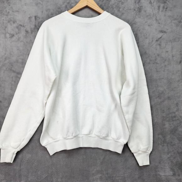 VTG 90s Christmas Sweatshirt Adult XL Noel Bunny Reindeer Bear Graphic Holiday - Picture 4 of 14